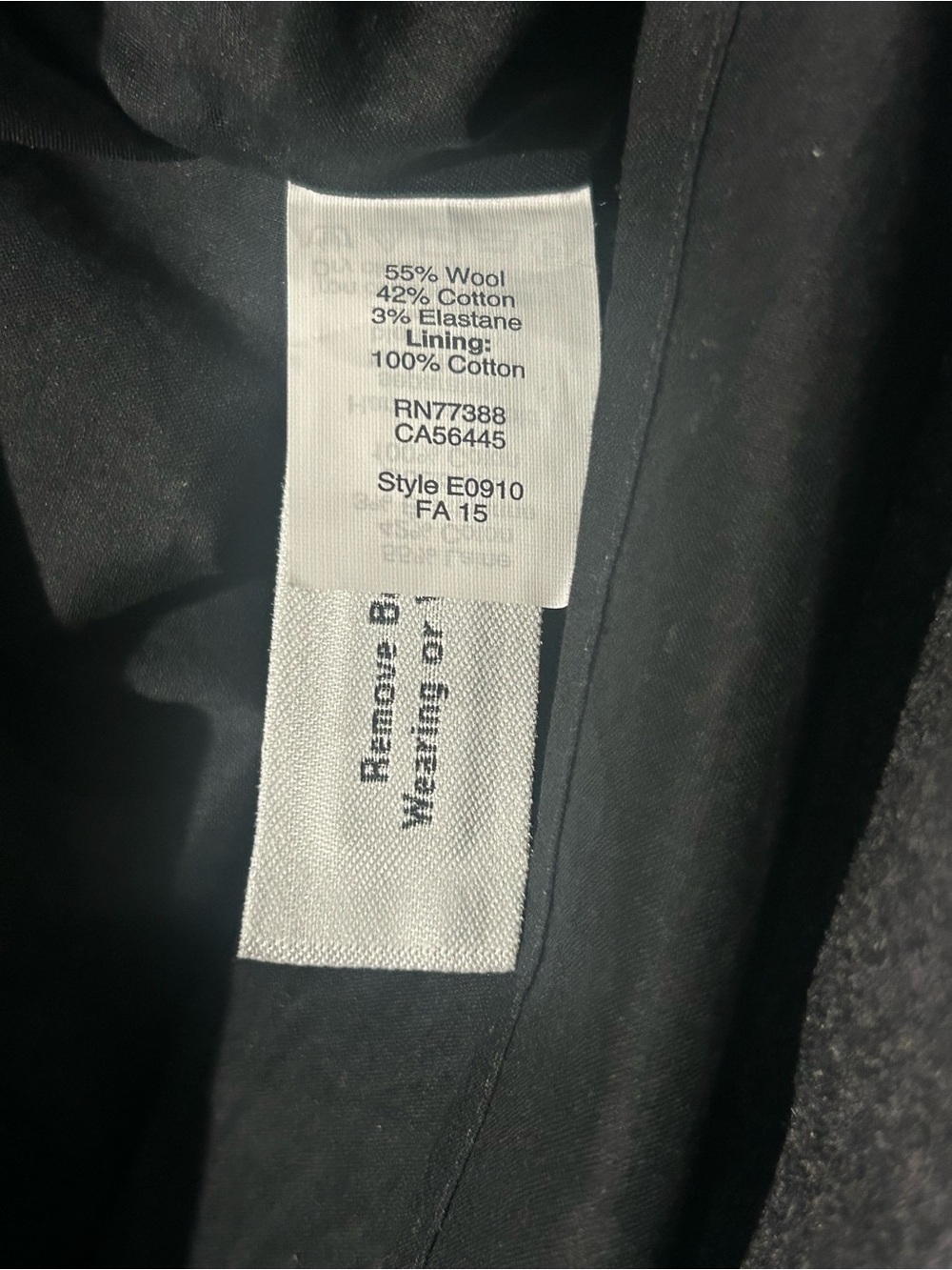 Madewell Latitude Charcoal Gray Wool Blend Crew Neck Shirt Dress Size Med E0910 - Picture 12 of 12